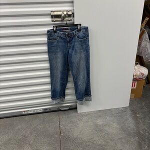 Tommy Hilfiger Spirit 61 Mid-Wash Cropped Women's Blue Denim Jeans Capris 2